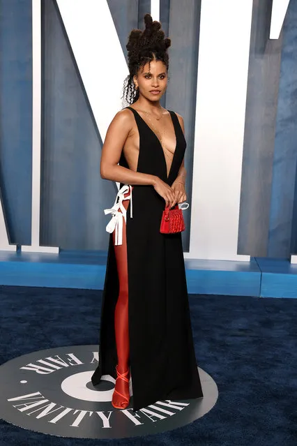 German-American actress Zazie Beetz attends the 2022 Vanity Fair Oscar Party Hosted By Radhika Jones at Wallis Annenberg Center for the Performing Arts on March 27, 2022 in Beverly Hills, California. (Photo by John Shearer/Getty Images)