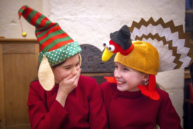 Ripon Cathedral’s choristers wore festive hats for a carol concert with the St Cecilia Orchestra on Sunday, December 15, 2024. (Photo by Times photographer James Glossop)