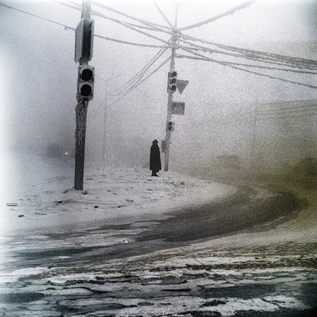 January 2013. A scene in Yakutsk, Siberia, the coldest city in the world. (Photo by Steeve Iuncker/Agence VU)