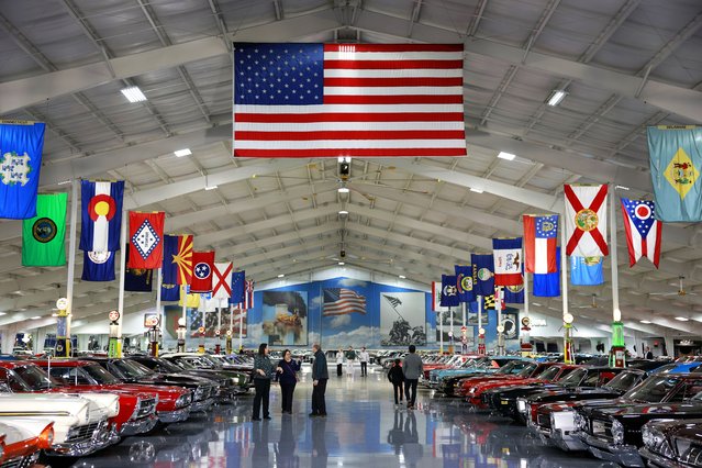 Willis Johnson's car collection is seen at the Scott Hamilton CARES Foundation Cars For CARES Event at Nevaeh Valley on November 02, 2025 in Franklin, Tennessee. (Photo by Jason Kempin/Getty Images)