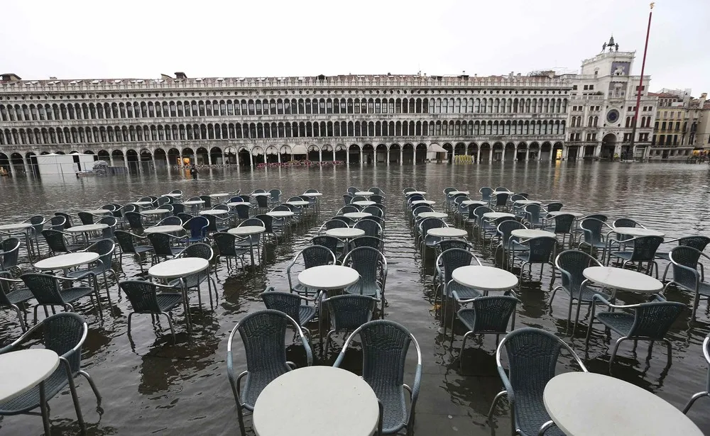 High Water Swamps Venice as Carnival Season Opens