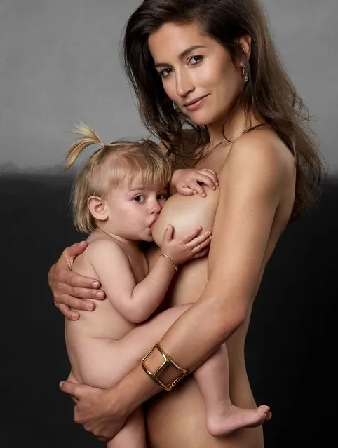 Reka pictured breastfeeding Ilo. (Photo by Greg Gulbransen/MDWfeatures)