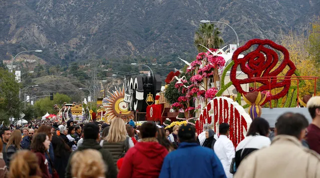 Floats which were featured in the 128th annual Rose Parade are pictured in Pasadena, California U.S., January 3, 2017. (Photo by Mario Anzuoni/Reuters)