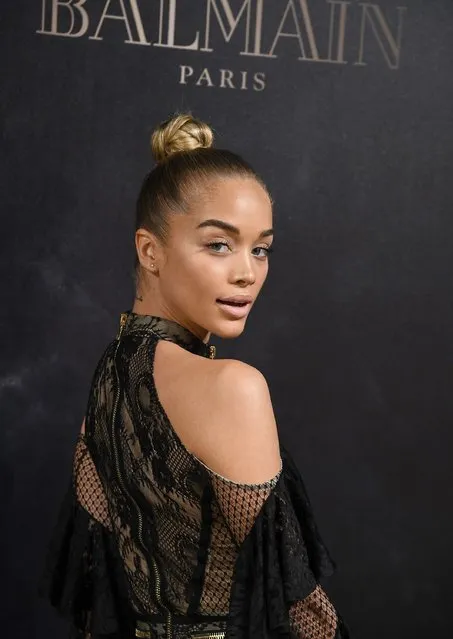 Jasmine Sanders attends the L'Oreal Paris X Balmain event as part of the Paris Fashion Week Womenswear  Spring/Summer 2018 on September 28, 2017 in Paris, France. (Photo by Pascal Le Segretain/Getty Images)