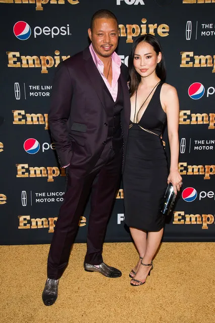Terrence Howard and Miranda Howard attend the “Empire” season two premiere on Saturday, September 12, 2015, in New York. (Photo by Charles Sykes/Invision/AP Photo)