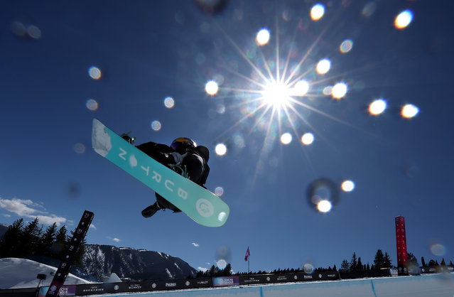 Mitsuki Ono of Japan competes in the women's halfpipe competition on day 2 of The Snow League at Buttermilk Ski Resort on March 08, 2025 in Aspen, Colorado. (Photo by Jamie Squire/Getty Images)