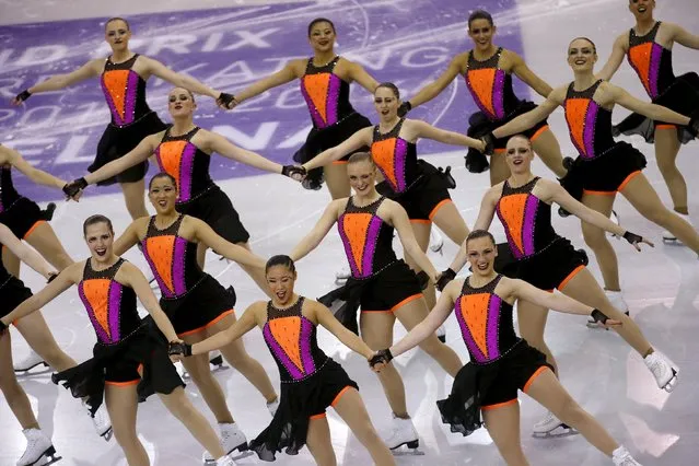 Team U.S. performs during the synchronized skating free program at the ISU Grand Prix of Figure Skating final in Barcelona, Spain, December 12, 2015. (Photo by Albert Gea/Reuters)