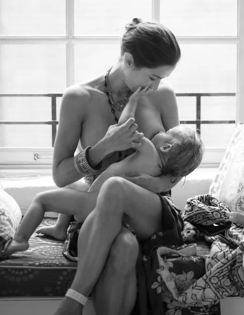 Reka pictured breastfeeding Ilo. (Photo by Greg Gulbransen/MDWfeatures)