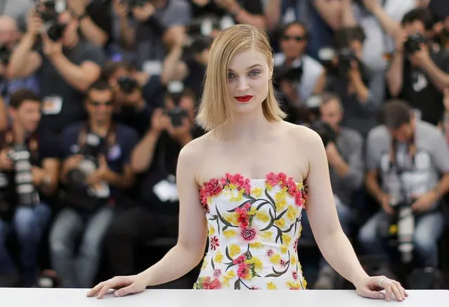 Cast member Bella Heathcote poses during a photocall for the film “The Neon Demon” in competition at the 69th Cannes Film Festival in Cannes, France, May 20, 2016. (Photo by Regis Duvignau/Reuters)