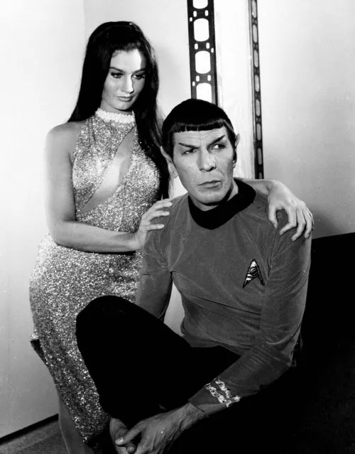 Susan Demberg plays a mail order bride for Leonard Nimoy's “Star Trek” character, Mr. Spock, in a scene from the television program, June 2, 1967. (Photo by AP Photo)