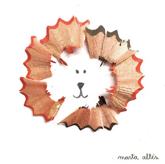 Pencil Shaving Art by Marta Altes