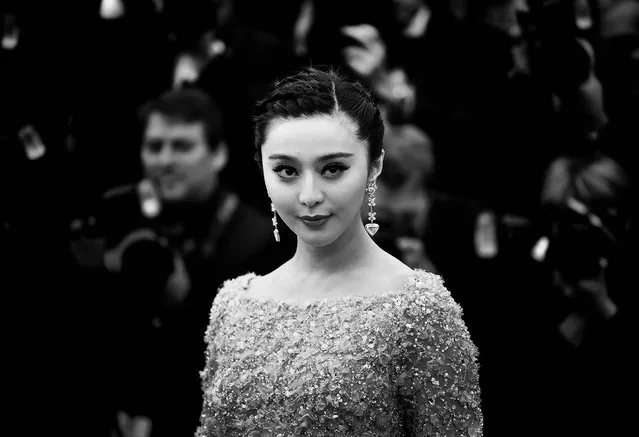 Fan Bingbing attends “The Bling Ring” premiere at the Palais des Festivals. (Photo by Gareth Cattermole/Getty Images)