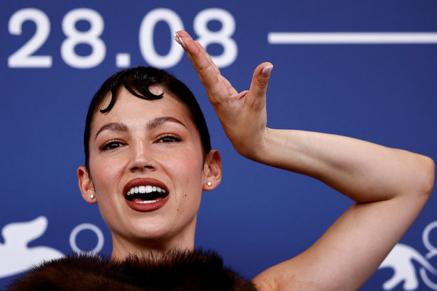 Cast member Ursula Corbero poses during a photocall for the movie “El Jockey” (Kill the Jockey) at the 81st Venice Film Festival, Venice, Italy on August 29, 2024. (Photo by Yara Nardi/Reuters)