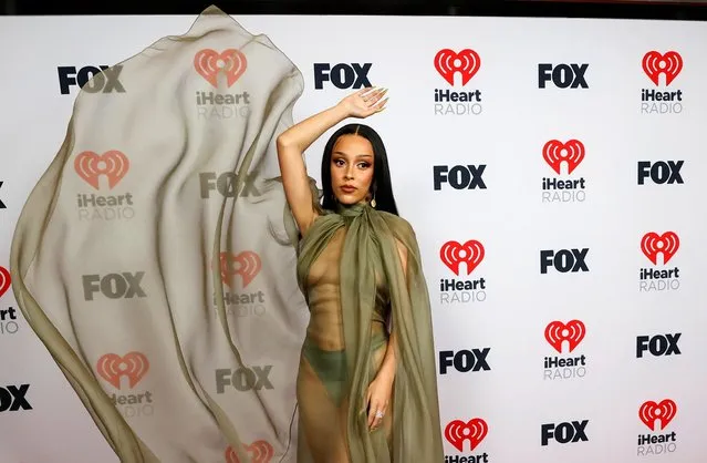 American rapper Doja Cat arrives at the 2021 iHeartRadio Music Awards at Dolby Theatre in Los Angeles, California, U.S., May 27, 2021. (Photo by Mario Anzuoni/Reuters)