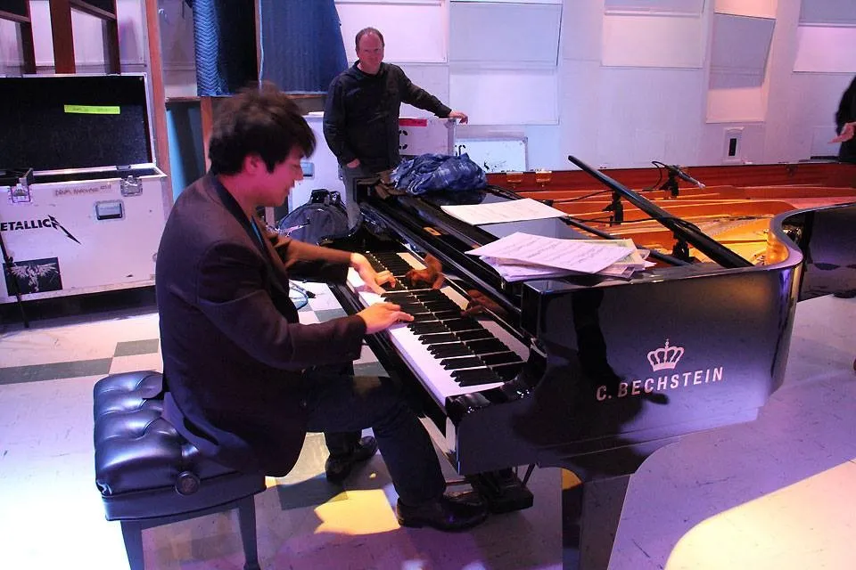 Lang Lang Rehearses with Metallica for the 2014 Grammys