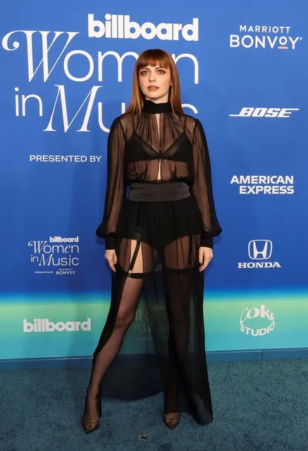 Italian singer-songwriter Annalisa attends the 2024 Billboard Women in Music Awards at the YouTube theatre in Inglewood, California, March 6, 2024. (Photo by Mario Anzuoni/Reuters)