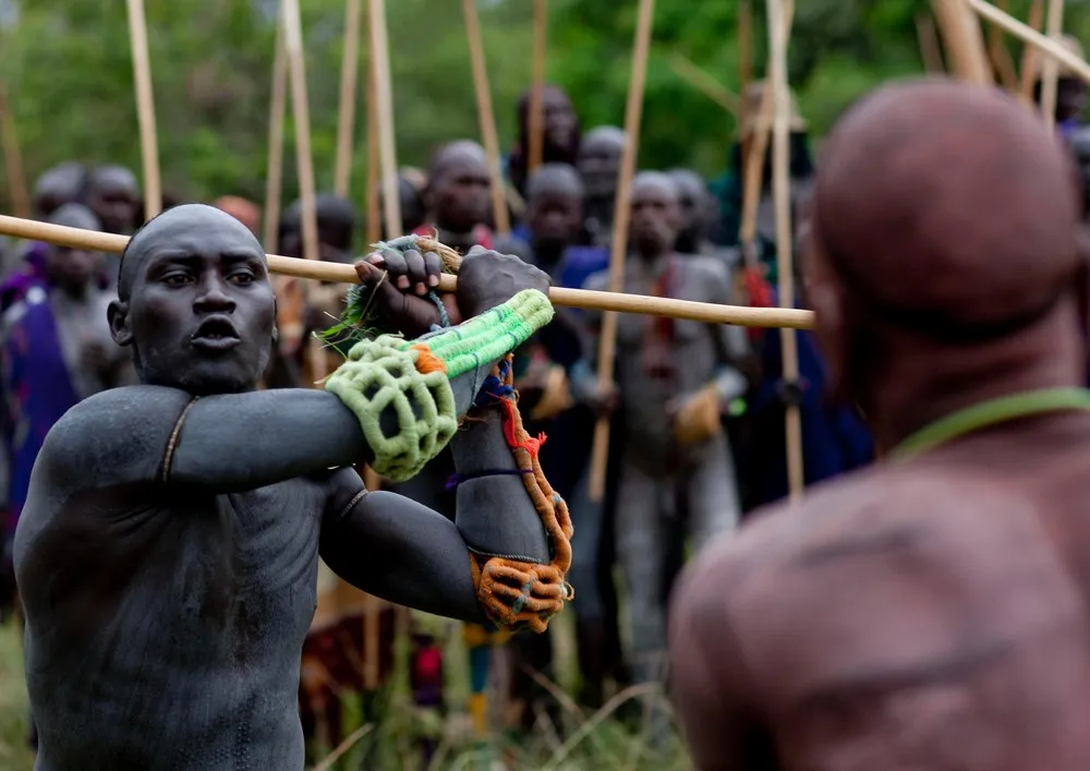 Stick Fighting Day in Suri Tribe