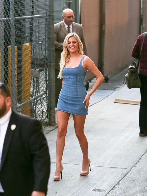 Kelsea Ballerini is seen arriving at “Jimmy Kimmel Live” in Los Angeles, California on January 27, 2020. (Photo by BG017/Bauergriffin/The Mega Agency)