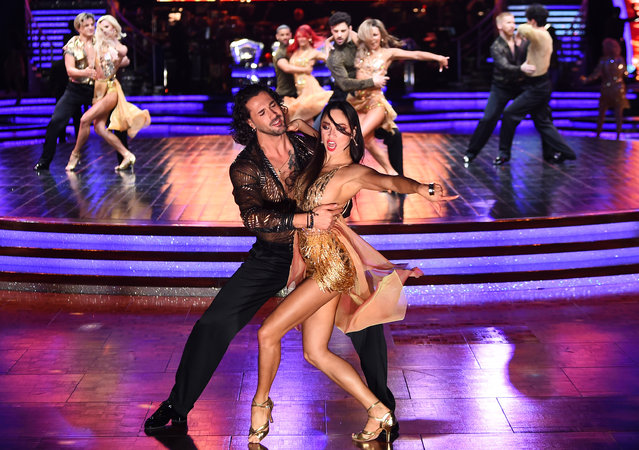 Italian dancer and choreographer Graziano Di Prima and Russian dancer and choreographer Katya Jones attend the photocall for the Strictly Come Dancing: The Live Tour 2024 at Utilita Arena Birmingham on January 18, 2024 in Birmingham, England. (Photo by Eamonn M. McCormack/Getty Images)