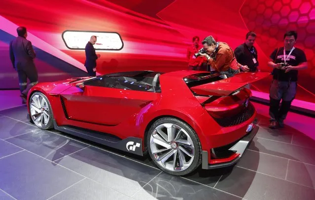 The Volkswagen GTI Roadster concept car on show at the Los Angeles Auto Show in California, November 19, 2014. (Photo by Mario Anzuoni/Reuters)
