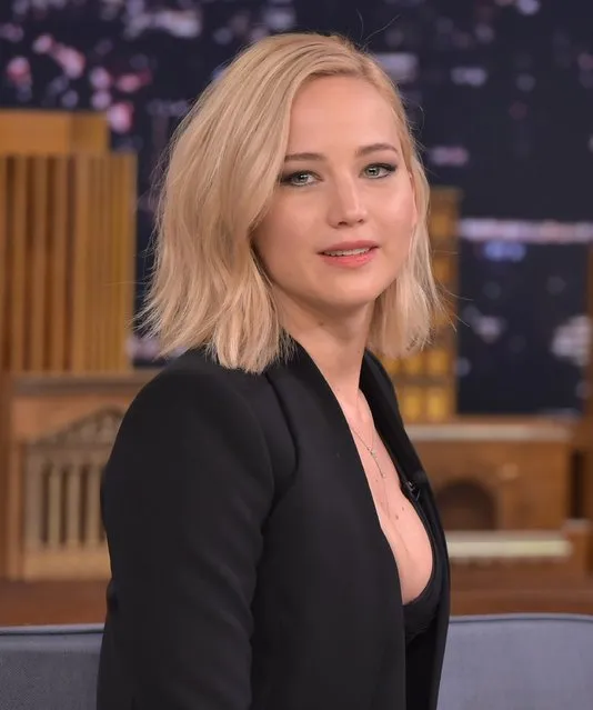 Jennifer Lawrence Visits "The Tonight Show Starring Jimmy Fallon" at Rockefeller Center on November 18, 2015 in New York City. (Photo by Theo Wargo/NBC/Getty Images for "The Tonight Show Starring Jimmy Fallon")