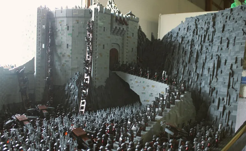 Battle Of Helm’s Deep Made From Lego