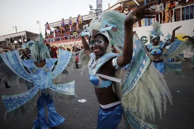 Revellers take part in the Carnival 2016 parade in Port-au-Prince, Haiti, February 8, 2016. (Photo by Andres Martinez Casares/Reuters)