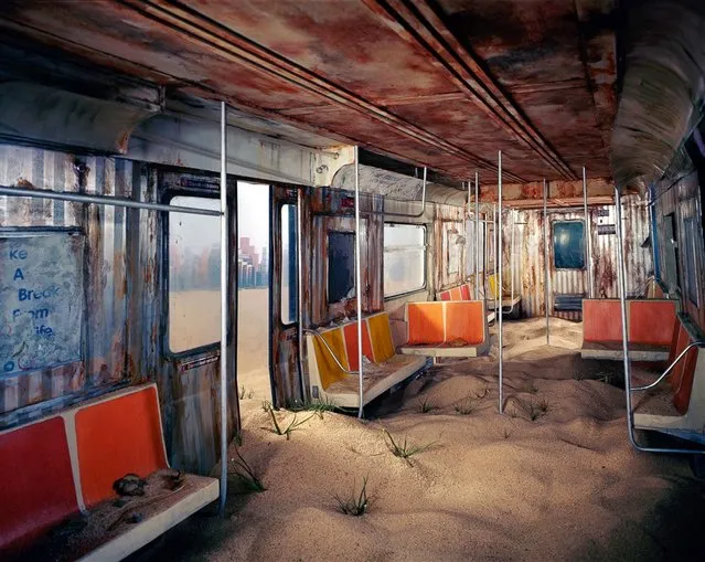 Subway, 2012. A diorama can take up to half a year to create. Then it takes a few weeks to shoot the final 8x10 photograph. (Photo by Lori Nix)