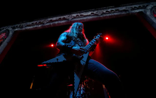 Zakk Wylde performs after a news conference to announce the “Ozzfest Meets Knotfest” music festival at the Hollywood Palladium in Los Angeles, U.S., May 12, 2016. (Photo by Mario Anzuoni/Reuters)