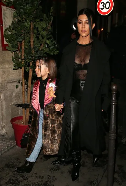 Kourtney Kardashian out and about during Paris Fashion Week in Paris, France on March 1, 2020. (Photo by Beretta/Sims/Rex Features/Shutterstock)