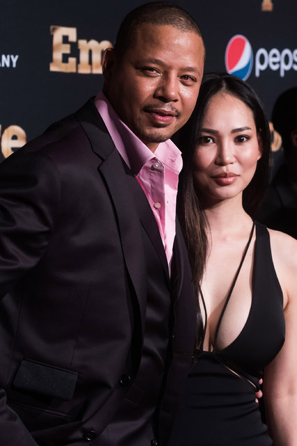 Terrence Howard and Miranda Howard attend the “Empire” season two premiere on Saturday, September 12, 2015, in New York. (Photo by Charles Sykes/Invision/AP Photo)