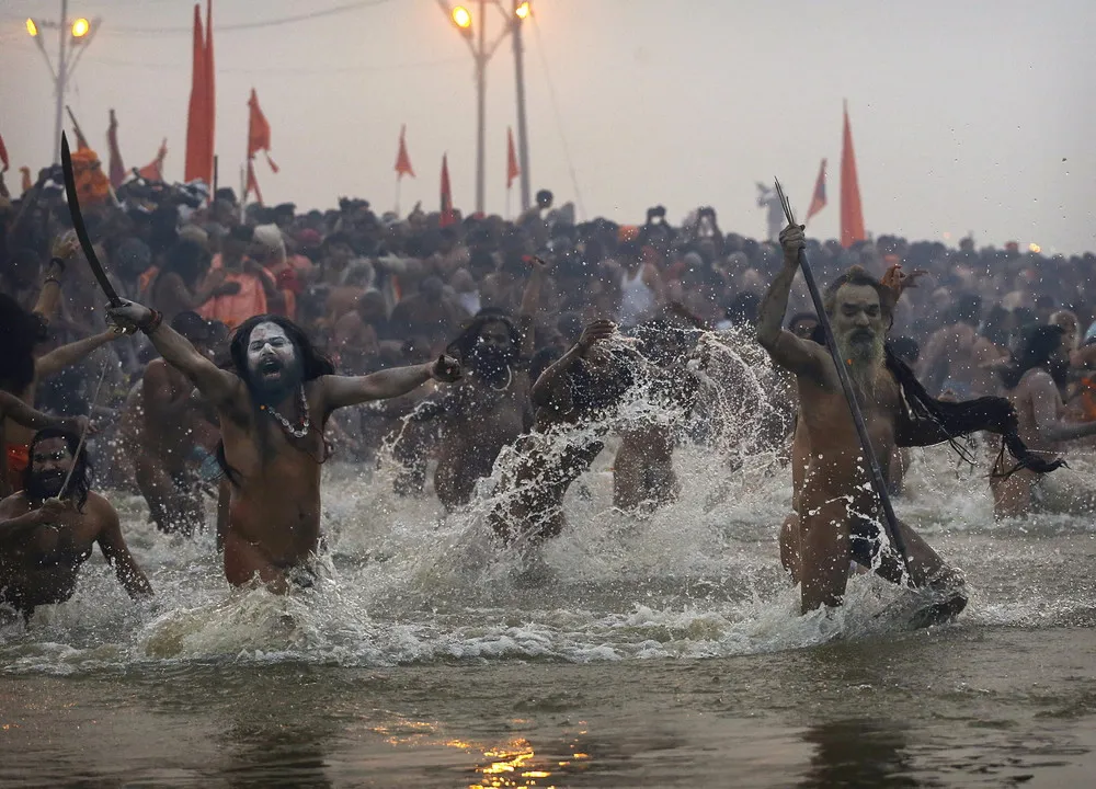 Hindu Devotees Gather for the Maha Kumbh