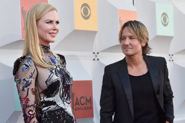 Actress Nicole Kidman (L) and recording artist Keith Urban attend the 51st Academy of Country Music Awards at MGM Grand Garden Arena on April 3, 2016 in Las Vegas, Nevada. (Photo by David Becker/Getty Images)