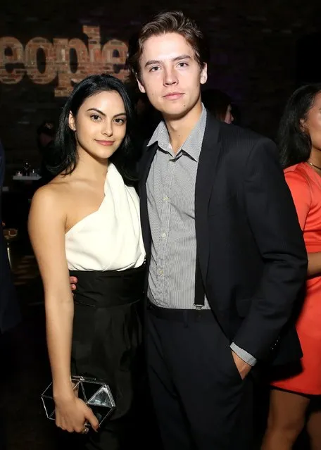 Camila Mendes and Cole Sprouse attend the Entertainment Weekly & People Upfronts party 2016 at Cedar Lake on May 16, 2016 in New York City. (Photo by Cindy Ord/Getty Images forEntertainment Weekly & People )