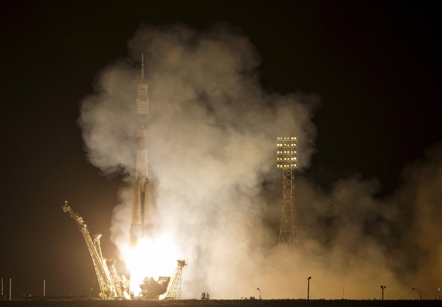 The Soyuz TMA-17M spacecraft carrying the International Space Station (ISS) crew blasts off from the launch pad at the Baikonur cosmodrome, Kazakhstan, July 23, 2015. (Photo by Shamil Zhumatov/Reuters)