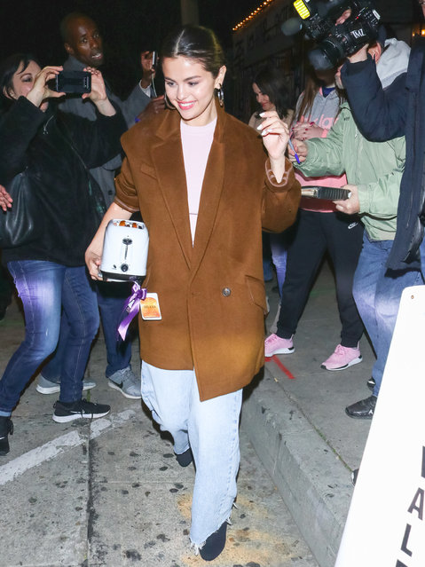 Selena Gomez is seen on January 12, 2020 in Los Angeles, California. (Photo by TM/Bauer-Griffin/GC Images)