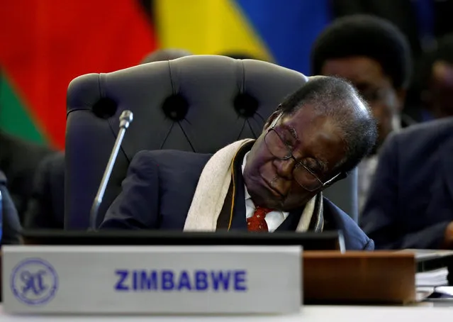 Zimbabwean President Robert Mugabe attends the 37th Ordinary SADC Summit of Heads of State and Government in Pretoria, South Africa August 19, 2017. (Photo by Siphiwe Sibeko/Reuters)
