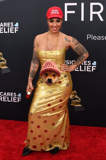 American singer-songwriter Joy Villa poses at the red carpet during the 67th Annual Grammy Awards in Los Angeles, California, U.S., February 2, 2025. (Photo by David Fisher/Rex Features/Shutterstock)