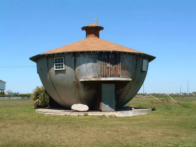 This photo provided by courtesy of Little, Brown and Company from the book "Cabin p*rn: Inspiration for your quiet place somewhere" shows a "teakettle house" in Galveston, Texas. The book offers images and stories of homes - often simple and rustic dwellings - usually located in rural or remote settings. (Photo by Ryder Pierce/Little, Brown and Company via AP Photo)