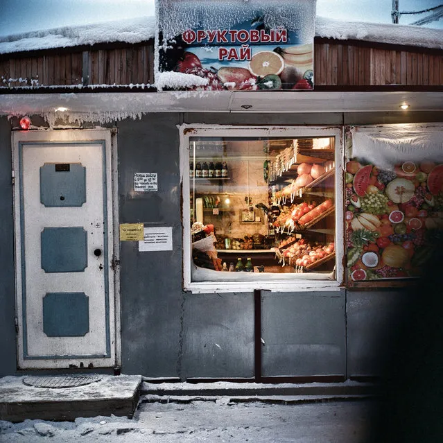 January 2013. A scene in Yakutsk, Siberia, the coldest city in the world. (Photo by Steeve Iuncker/Agence VU)