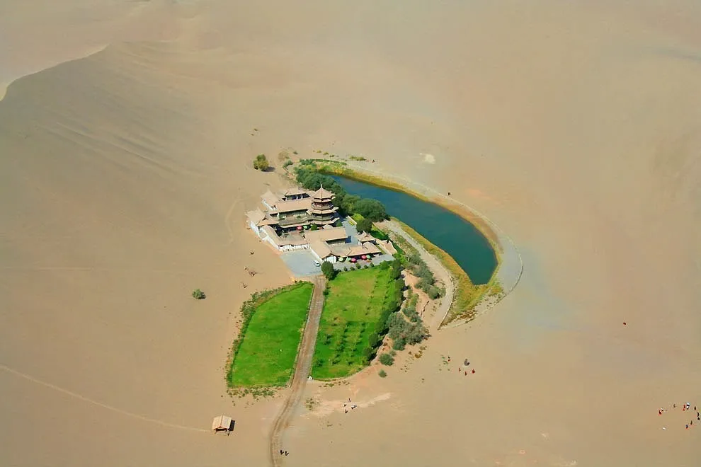 Crescent Lake in China