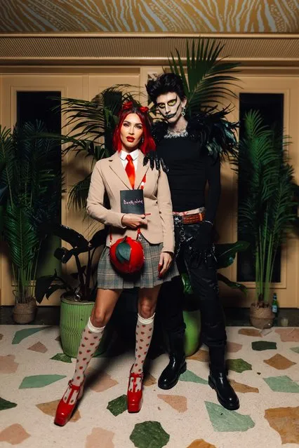 Megan Fox and Machine Gun Kelly at the annual Vas Morgan and Michael Braun's Halloween Party on October 28, 2023 in Los Angeles, California. (Photo by Splash News and Pictures)
