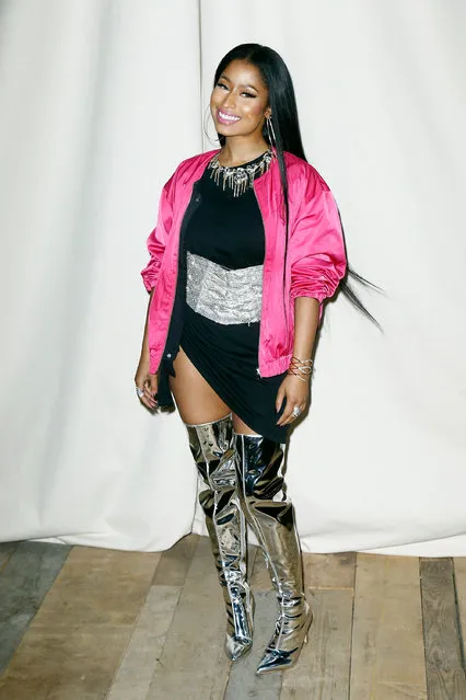 Nicki Minaj attends the H&M Studio show as part of the Paris Fashion Week on March 1, 2017 in Paris, France. (Photo by Julien Hekimian/Getty Images)