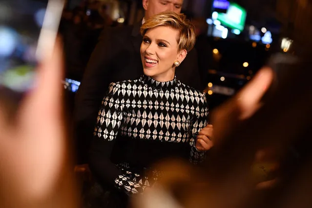 Scarlett Johansson attends the Paris Premiere of the Paramount Pictures release “Ghost In The Shell” at Le Grand Rex on March 21, 2017 in Paris, France. (Photo by Pascal Le Segretain/Getty Images For Paramount Pictures)