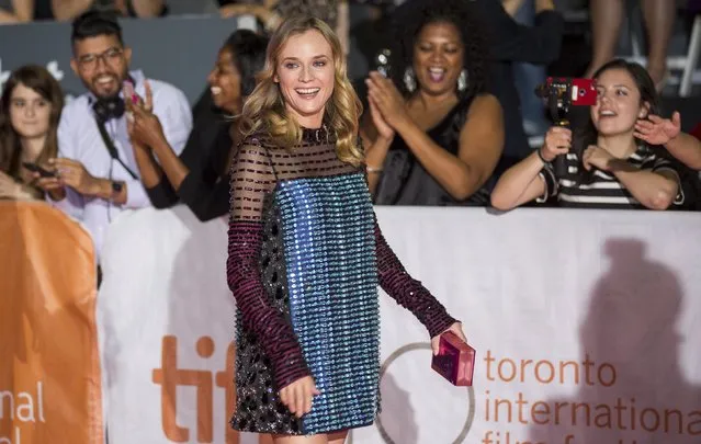 Diane Kruger arrives on the red carpet for the film “Disorder” during the 40th Toronto International Film Festival in Toronto, Canada, September 17, 2015. (Photo by Mark Blinch/Reuters)