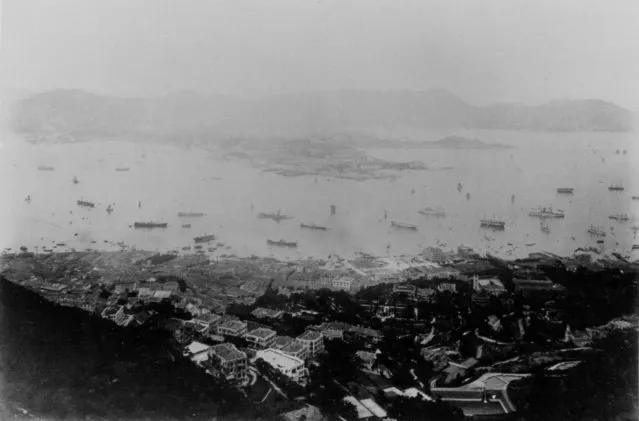 A general view shows Hong Kong's Victoria Harbour in 1865. (Photo by Ho New/Reuters)