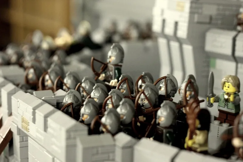 Battle Of Helm’s Deep Made From Lego