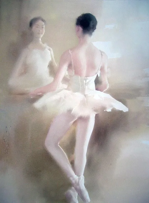 Watercolour by Liu Yi