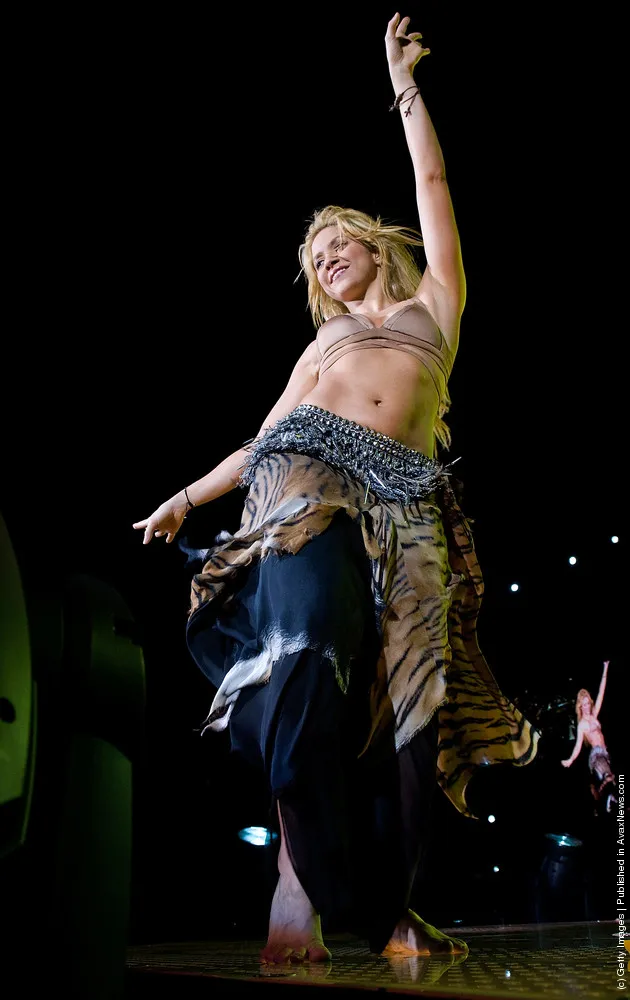 Shakira Performs in Concert in Barcelona