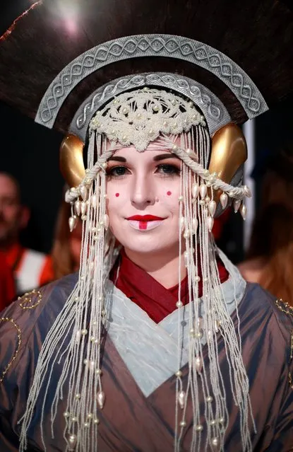 Cosplayer, dressed as Padmé Amidala are seen at the Premiere of Disney's “Star Wars: The Rise Of Skywalker” on December 16, 2019 in Hollywood, California. (Photo by Rich Fury/Getty Images)